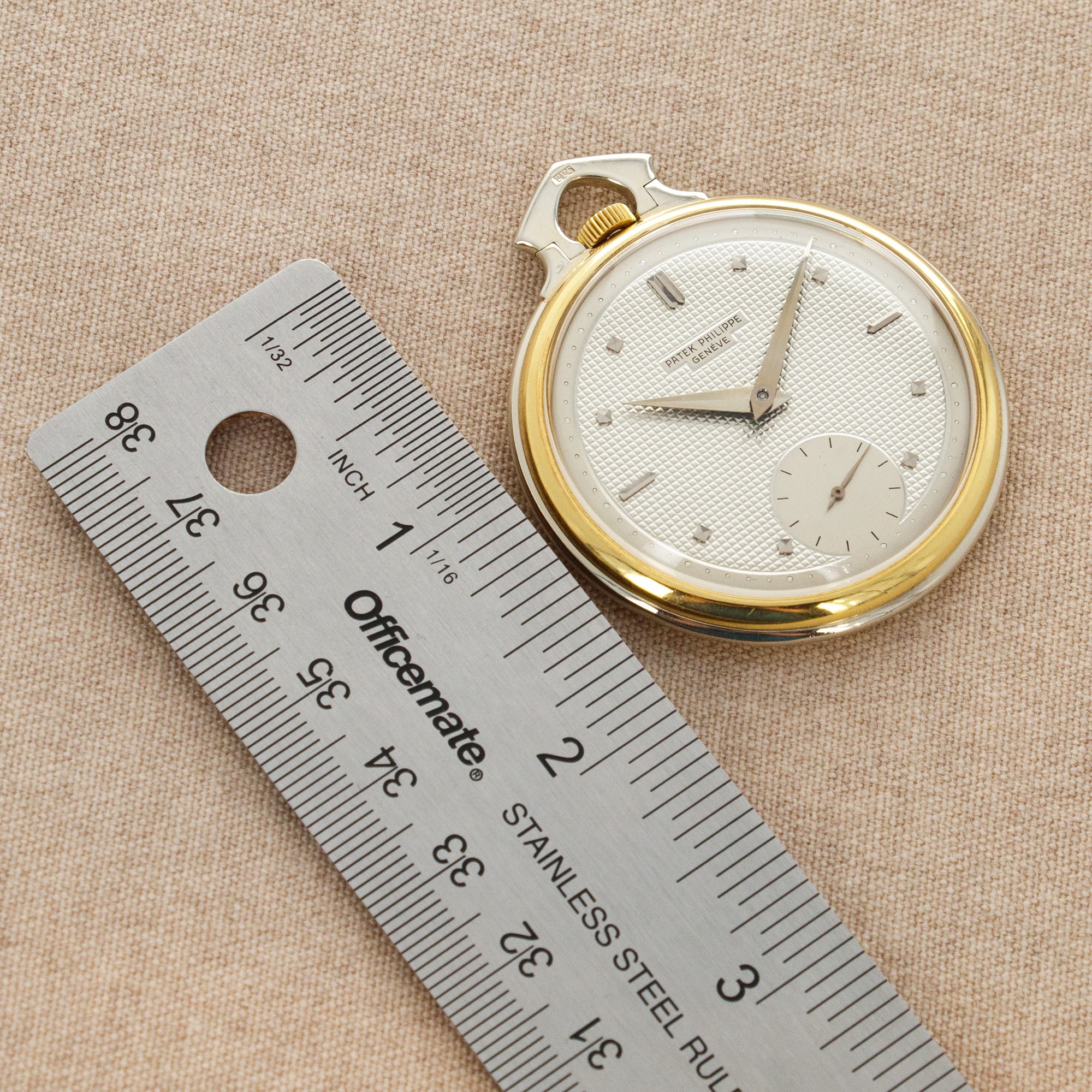 Patek Philippe - Patek Philippe White &amp; Yellow Gold Pocket Watch - The Keystone Watches