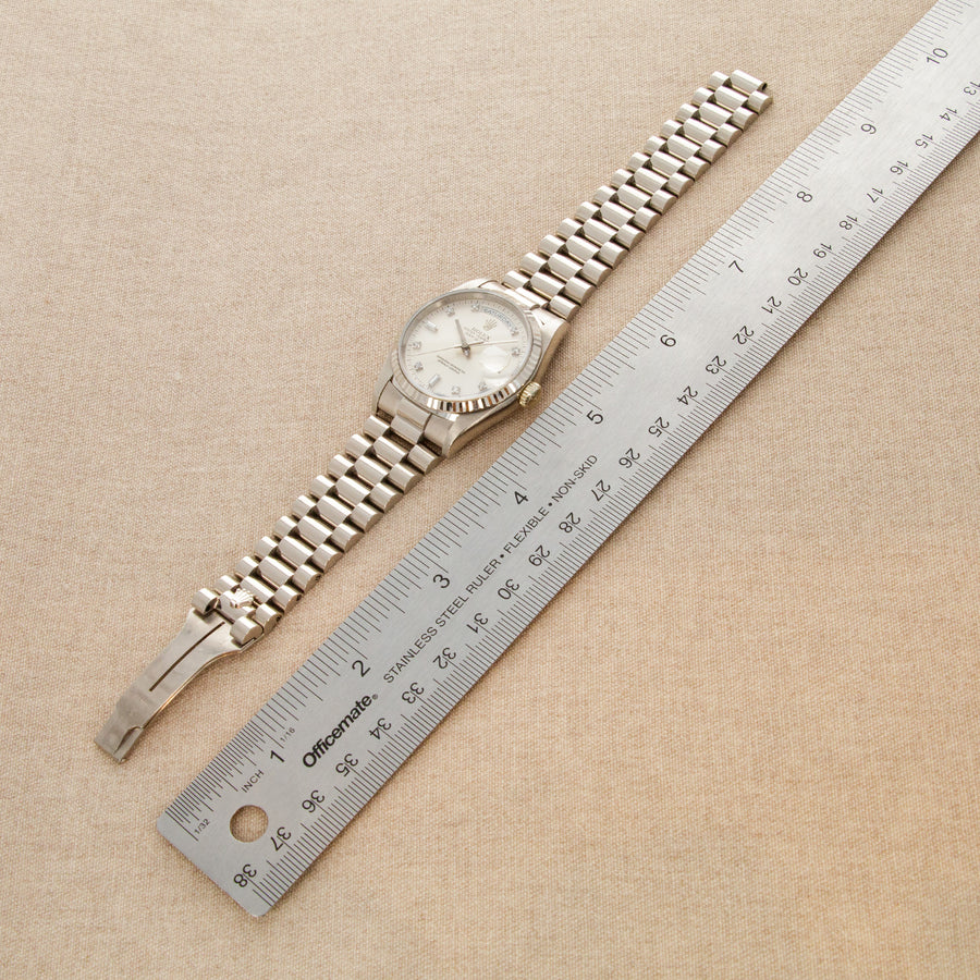 Rolex White Gold Day-Date Ref. 18239 with Diamond Markers