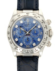 Rolex - Rolex White Gold Daytona Ref. 116519 with Sodalite Dial, Box and Papers - The Keystone Watches
