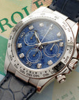 Rolex White Gold Daytona Ref. 116519 with Sodalite Dial, Box and Papers