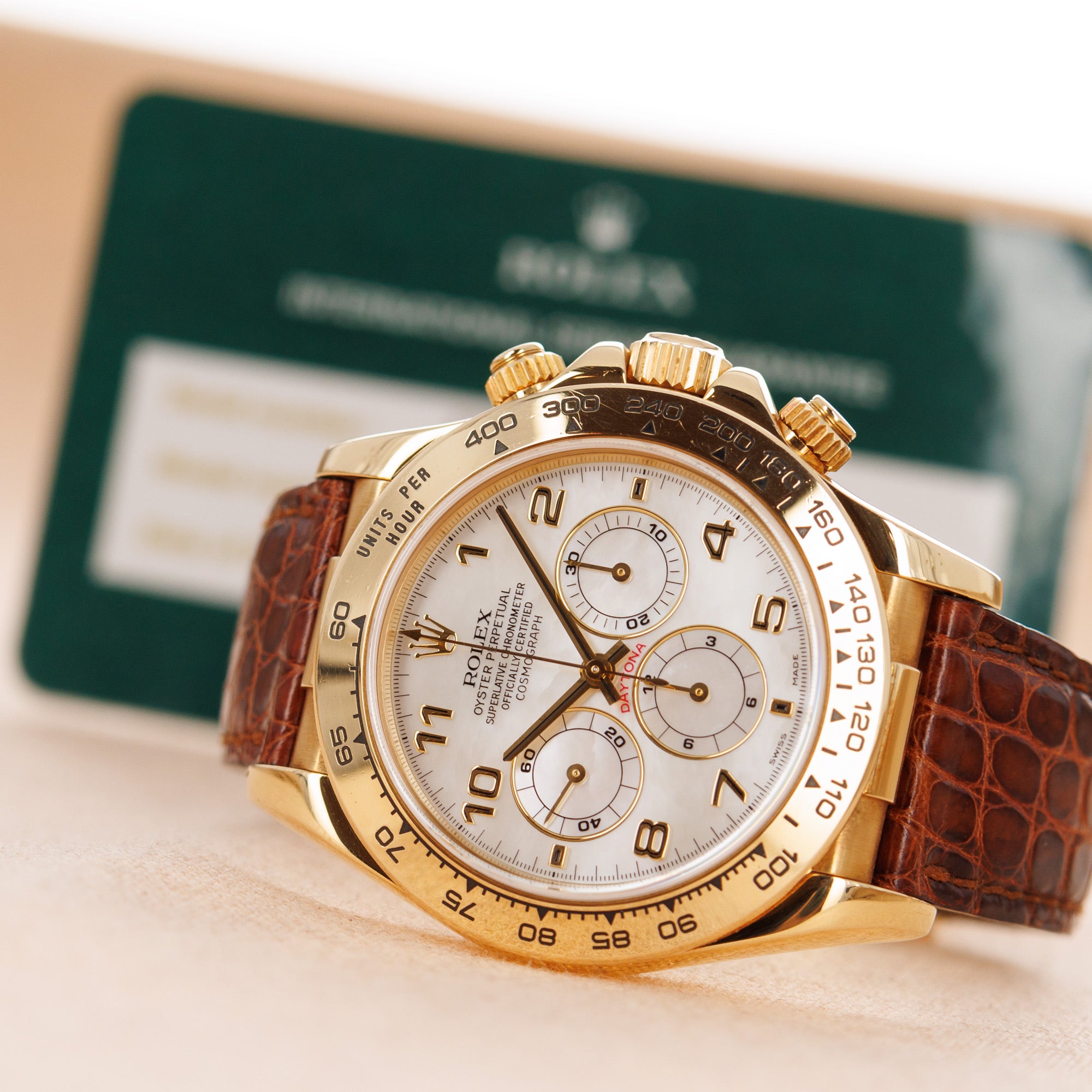 Rolex - Rolex Yellow Gold Zenith Daytona Ref. 16518 with Mother of Pearl Dial - The Keystone Watches