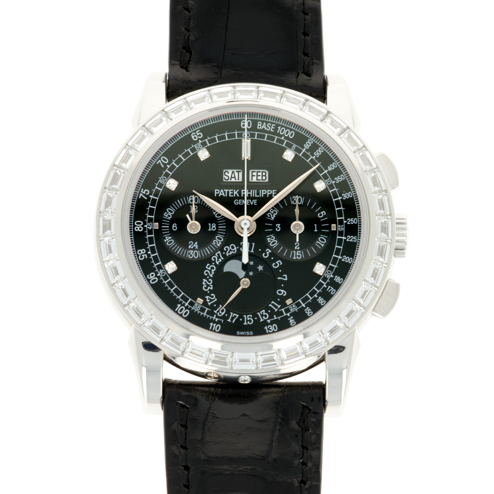 Patek Philippe - Patek Philippe Platinum Perpetual Calendar Diamond Watch Ref. 5971 - The Keystone Watches