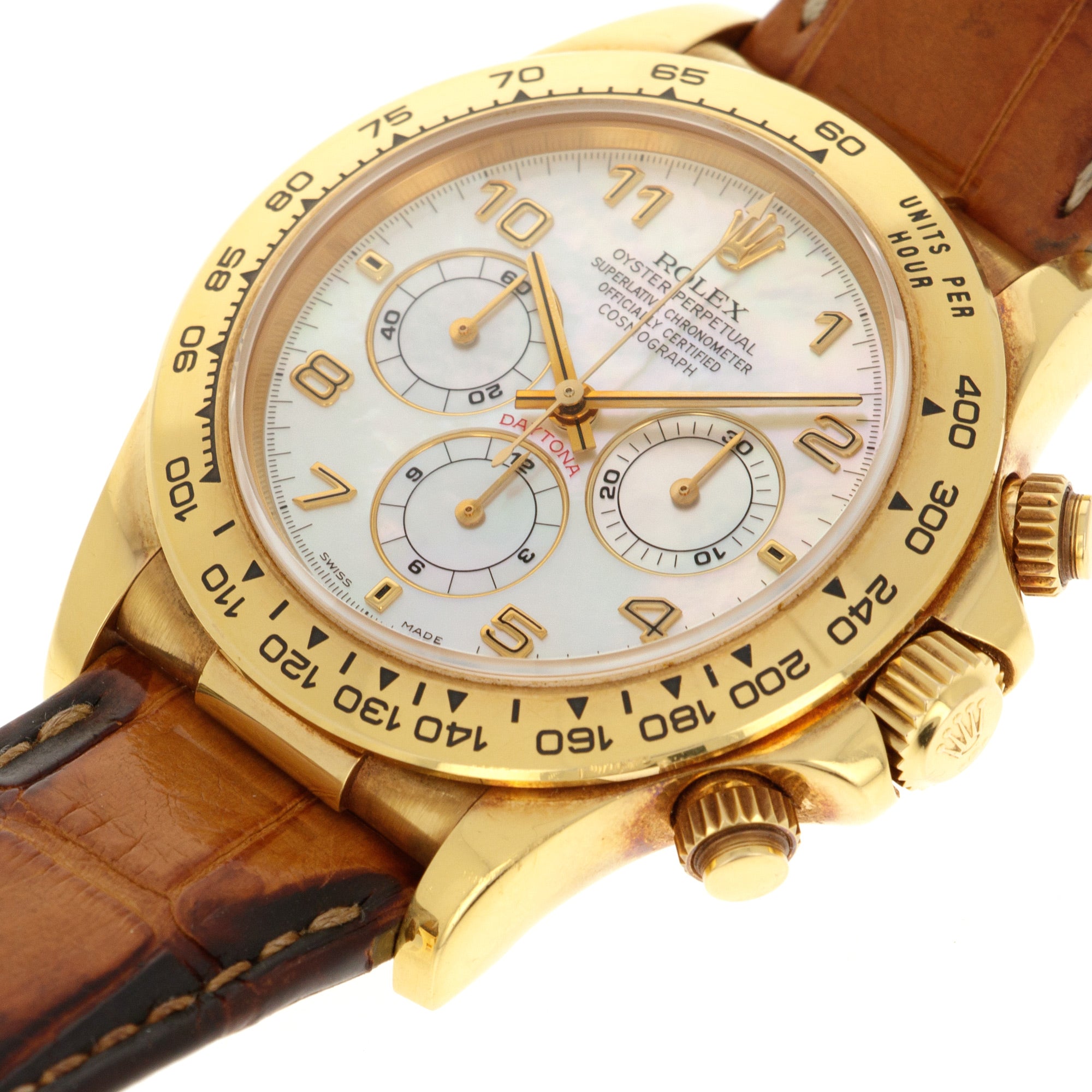 Rolex - Rolex Yellow Gold Zenith Daytona MOP, Ref. 16518 - The Keystone Watches