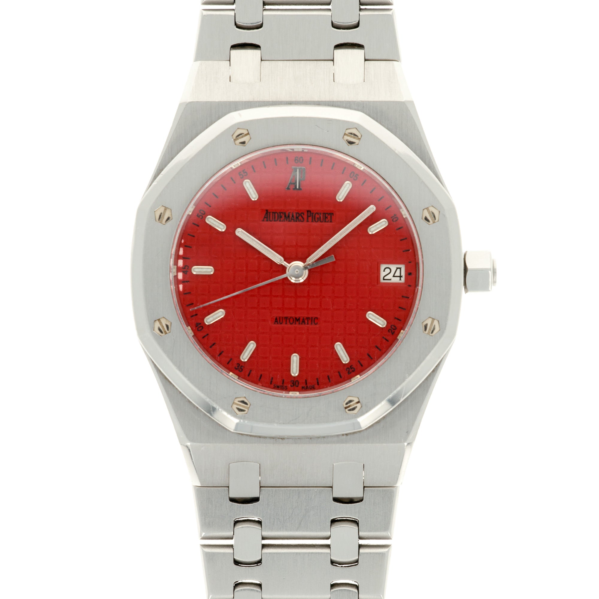 Audemars Piguet - Audemars Piguet Steel Royal Oak Red Ferrari Dial Ref. 14790 with Certificate - The Keystone Watches