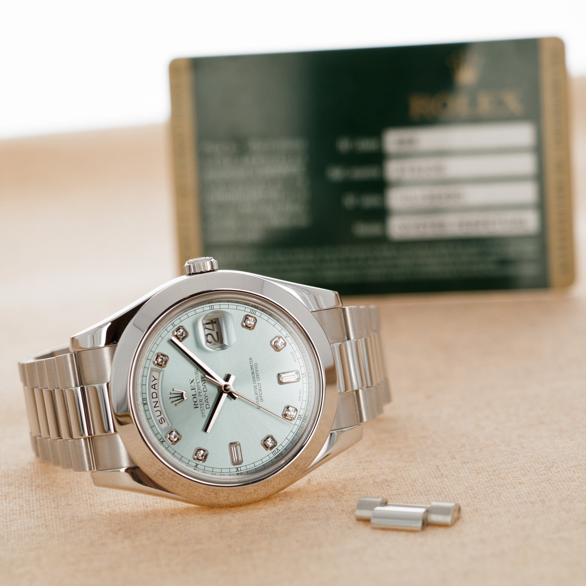 Rolex - Rolex Platinum Day-Date Ref. 218206 - The Keystone Watches