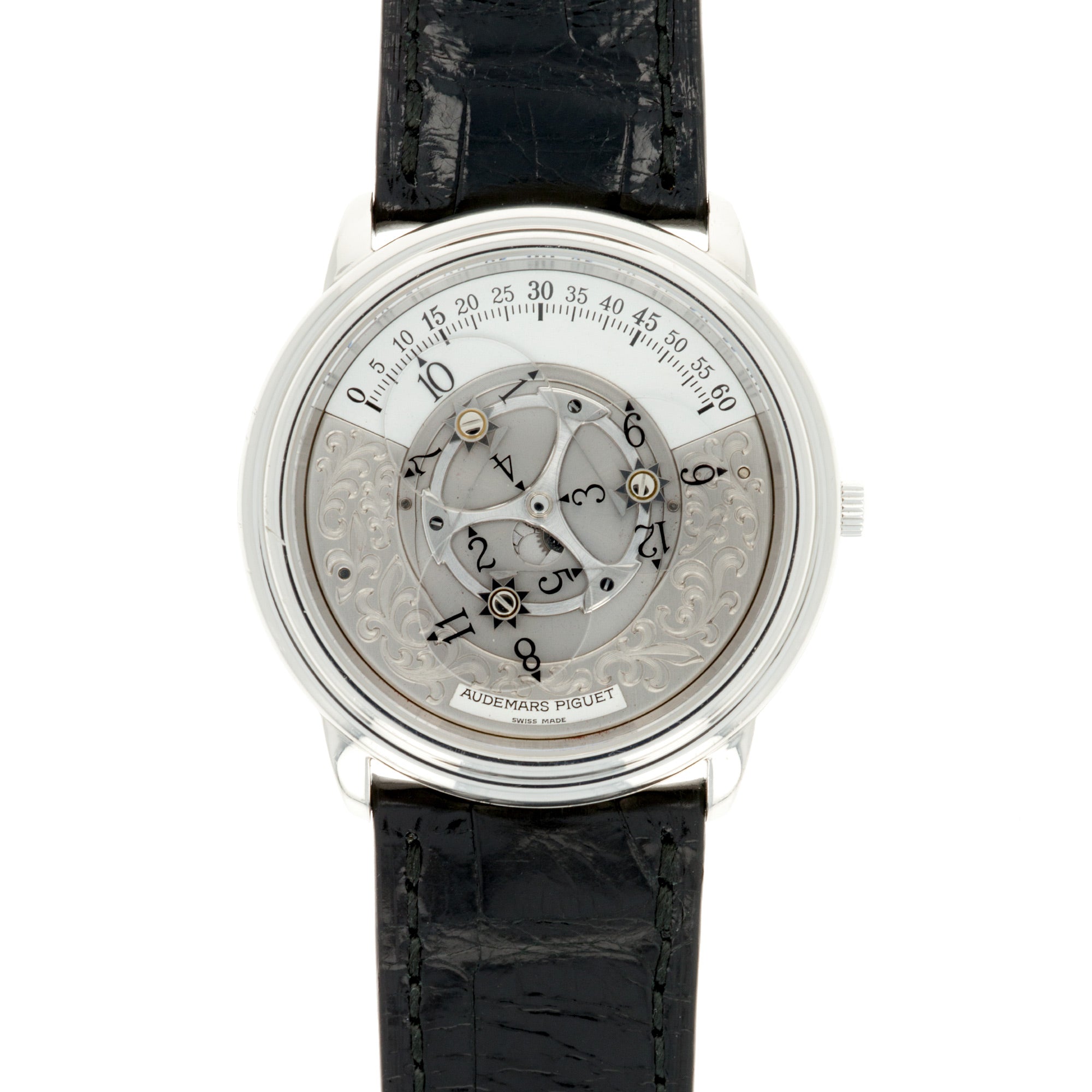 Audemars Piguet - Audemars Piguet Platinum Star Wheel Engraved Dial Ref. 25720 - The Keystone Watches