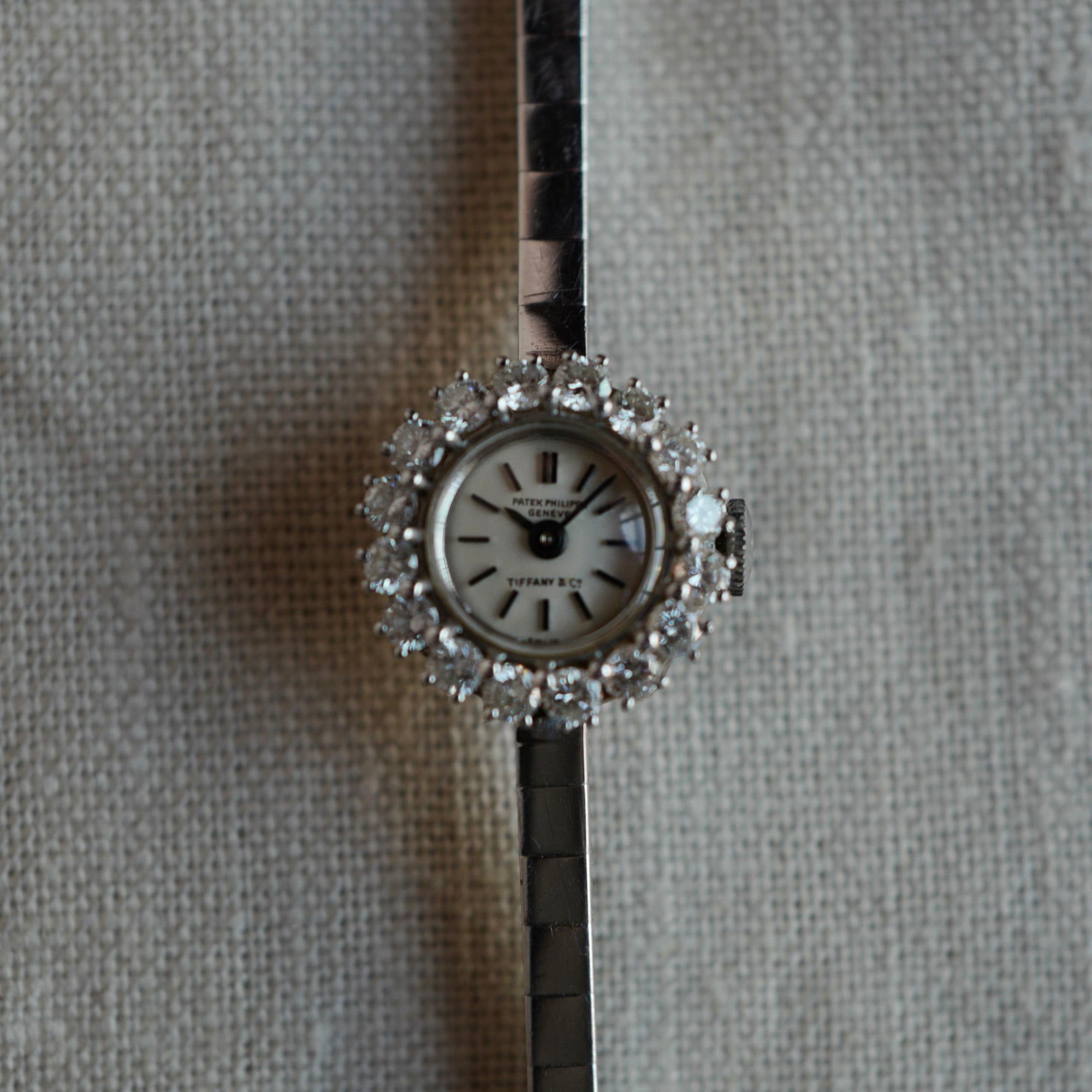 Patek Philippe - Patek Philippe Platinum Diamond Watch Ref. 3289, Retailed by Tiffany & Co. (NEW ARRIVAL) - The Keystone Watches