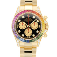 Rolex Yellow Gold Rainbow Daytona Watch Ref. 116598