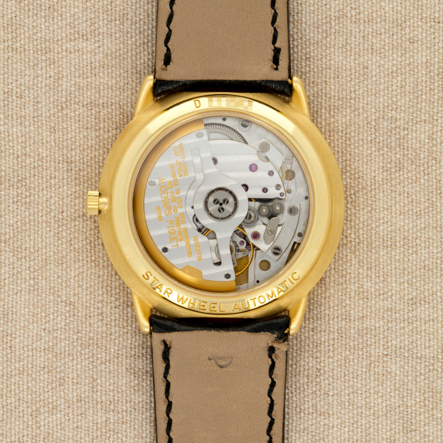 Audemars Piguet Yellow Gold Star Wheel Engraved Dial Ref. 25720