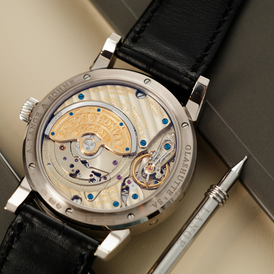A. Lange & Sohne White Gold Perpetual Calendar Watch Ref. 310.026