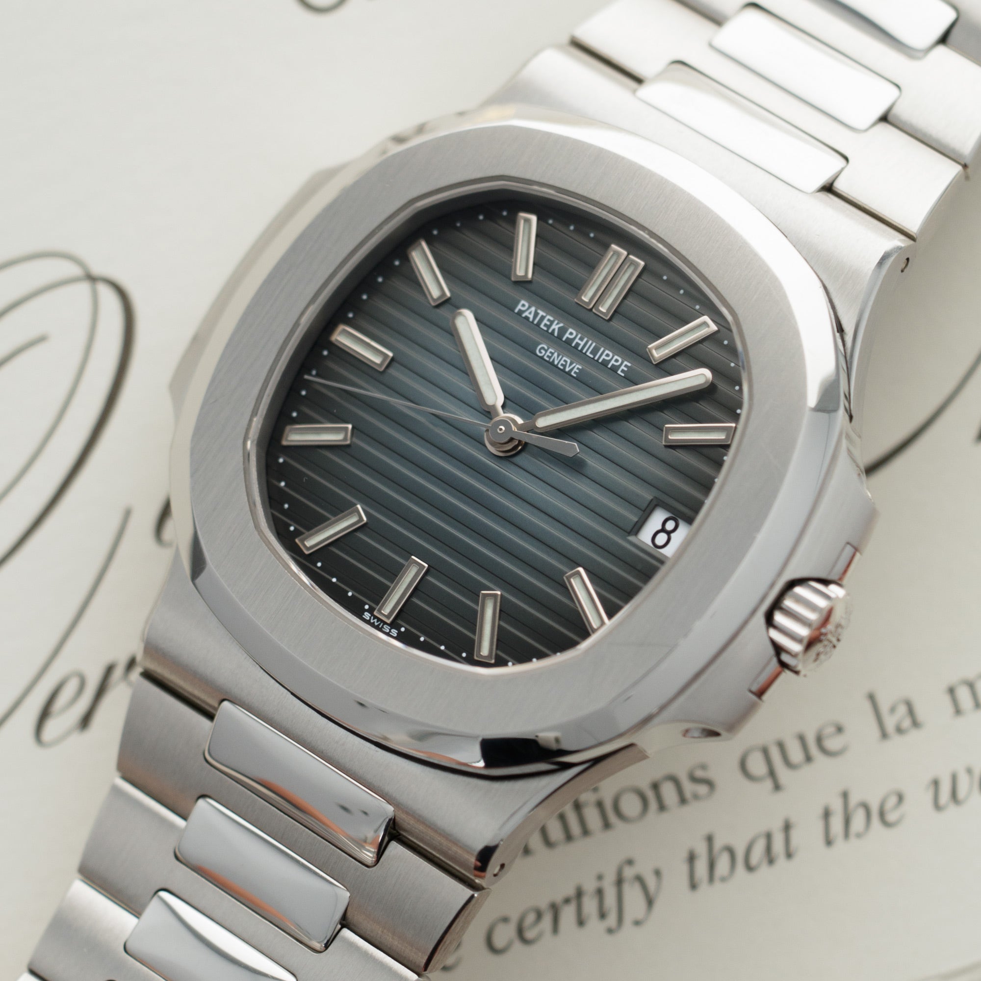 Patek Philippe - Patek Philippe Steel Nautilus Ref. 5711 with Original Box and Warranty - The Keystone Watches