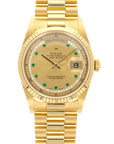 Rolex - Rolex Yellow Gold Day-Date Ref. 18238 with Emerald String Dial - The Keystone Watches