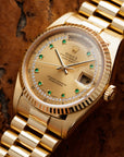 Rolex - Rolex Yellow Gold Day-Date Ref. 18238 with Emerald String Dial - The Keystone Watches