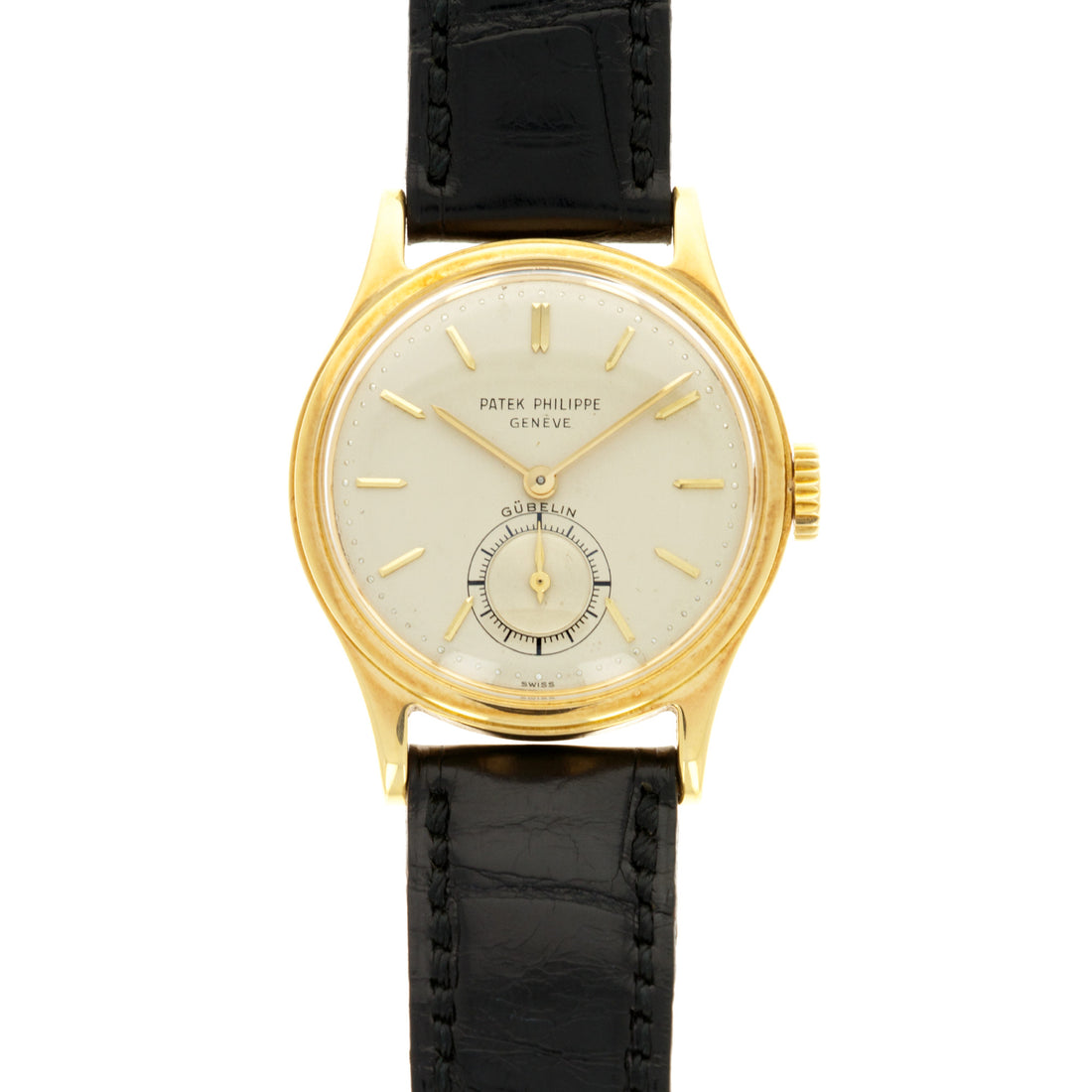 Patek Philippe Yellow Gold Calatrava Ref. 2451, Retailed by Gubelin