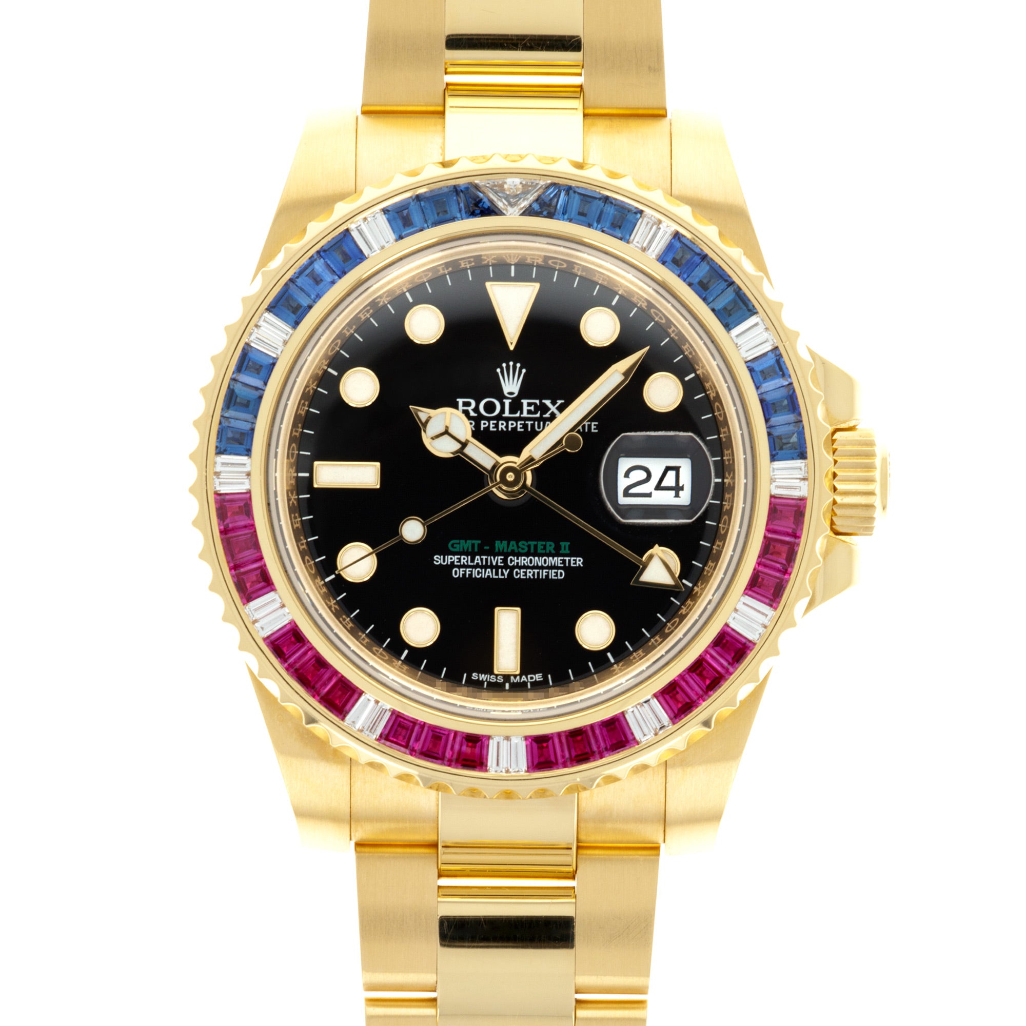 Rolex - Rolex Yellow Gold GMT-Master SARU Watch Ref. 116748 with Original Box and Warranty - The Keystone Watches