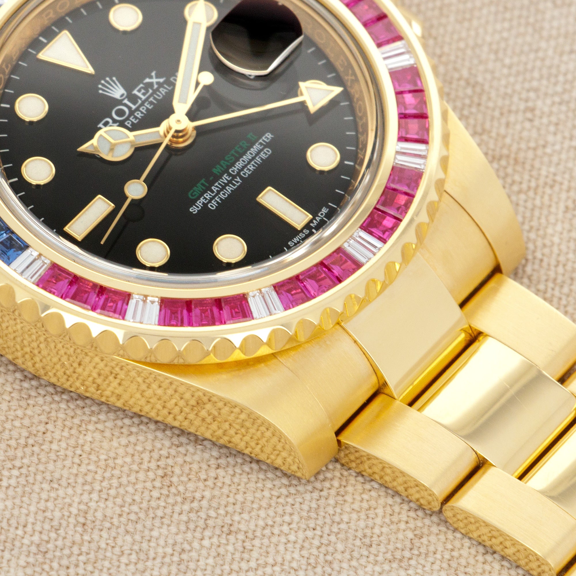 Rolex - Rolex Yellow Gold GMT-Master SARU Watch Ref. 116748 with Original Box and Warranty - The Keystone Watches