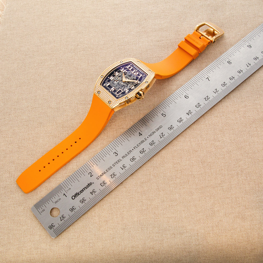 Richard Mille Rose Gold RM67-01 with Factory Pave Diamond Case