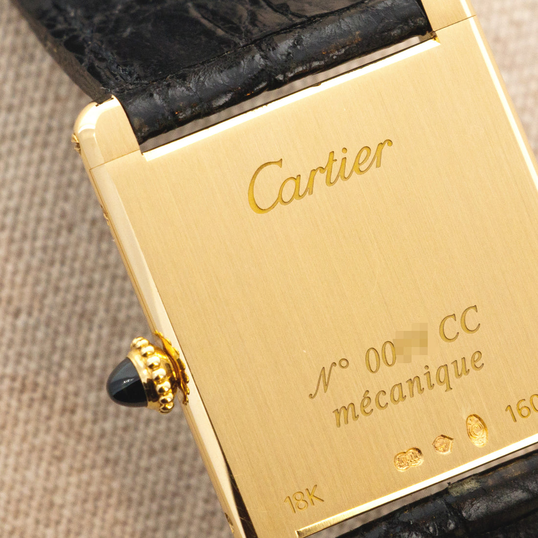 60001 Cartier Tank Louis Cartier Yellow Gold