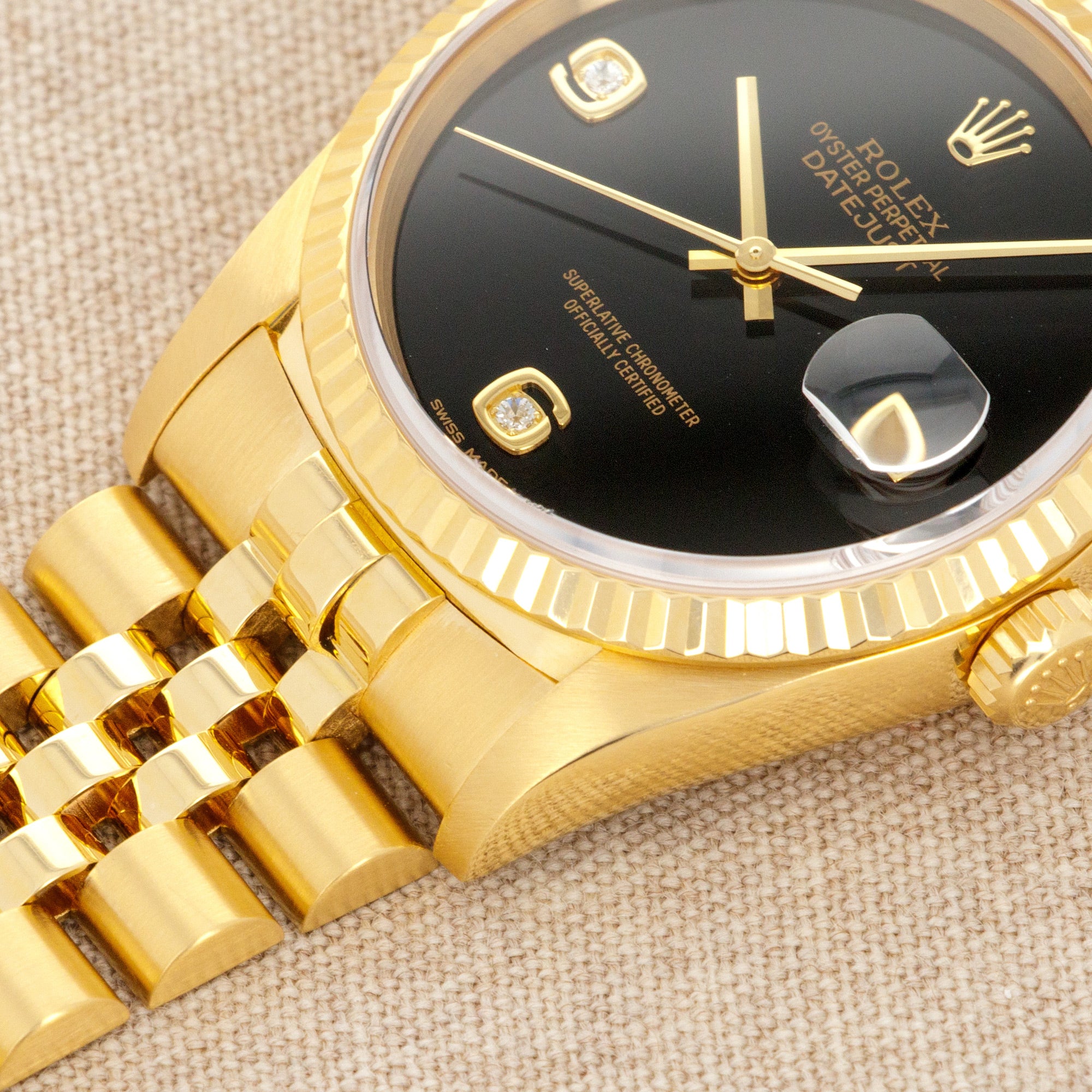 Rolex - Rolex Yellow Gold Datejust Ref. 16238 with Black Onyx Dial - The Keystone Watches