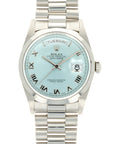 Rolex - Rolex Platinum Ice Blue Day-Date Ref. 18206 - The Keystone Watches