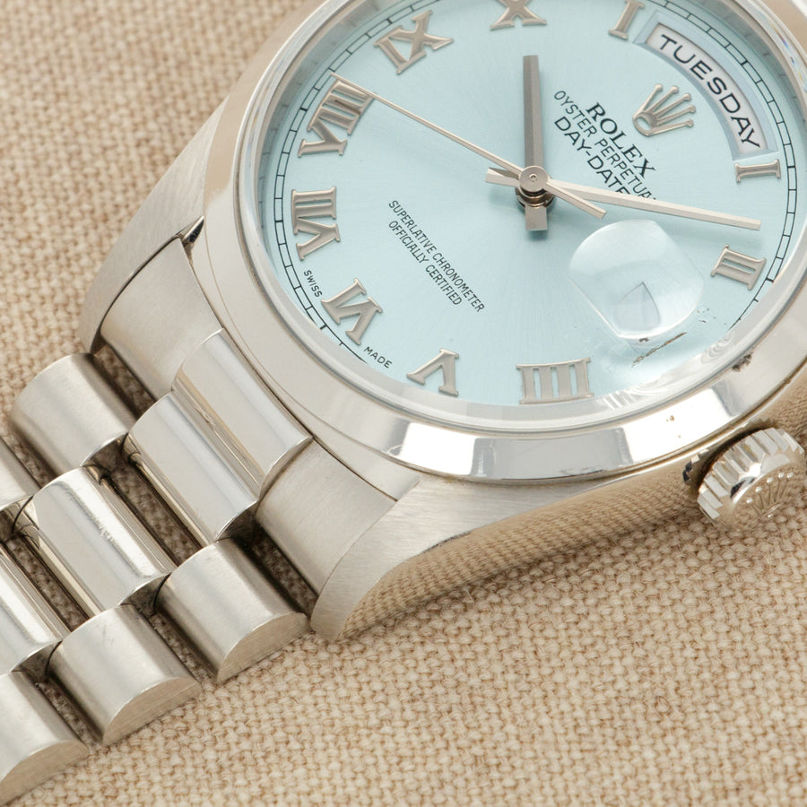 Rolex Platinum Ice Blue Day-Date Ref. 18206