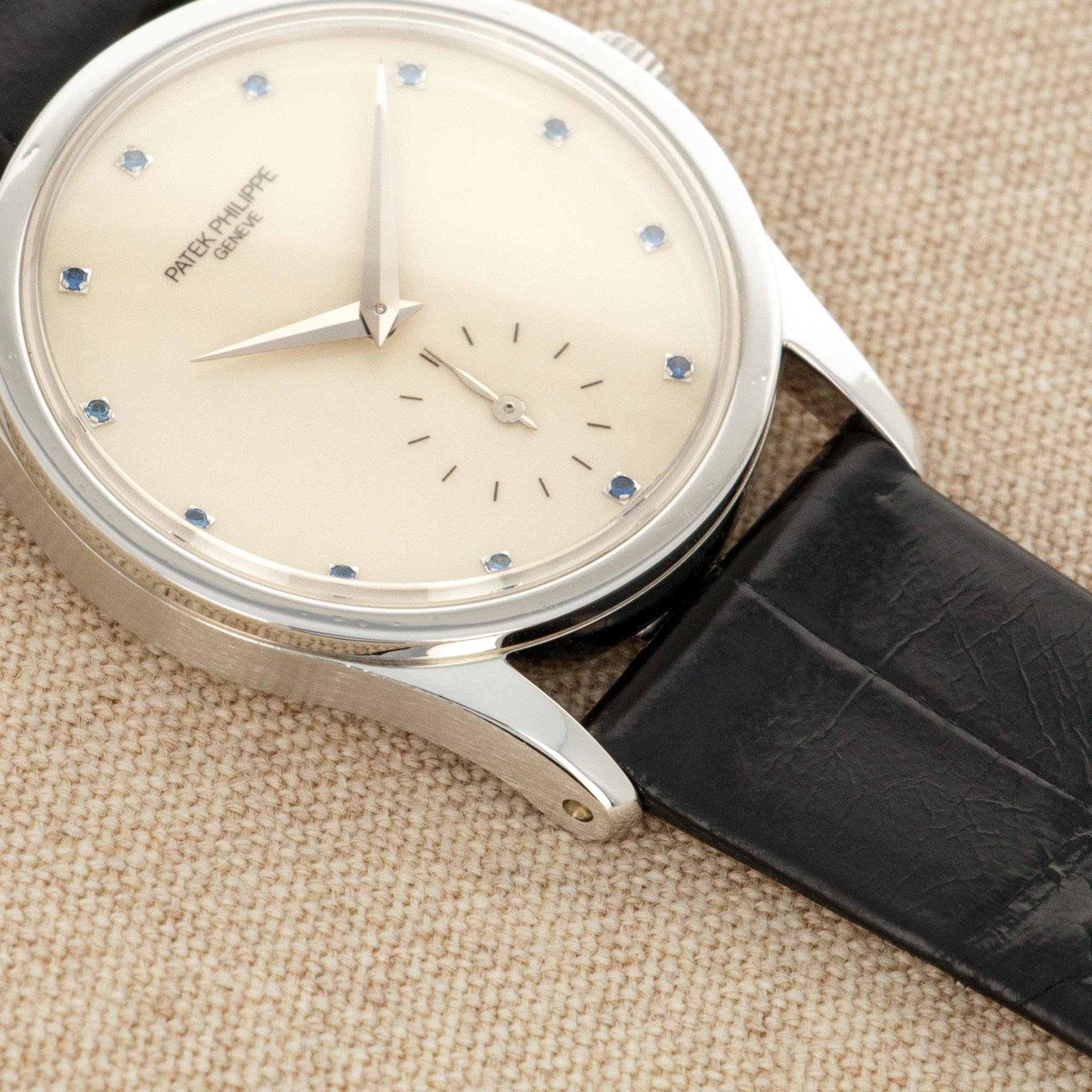 Patek Philippe - Patek Philippe Platinum Calatrava Sapphire Dial Watch Ref. 3796 - The Keystone Watches