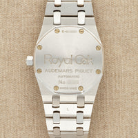 Audemars Piguet White Gold Royal Oak Ref. 15054 with Diamond and Emerald Dial