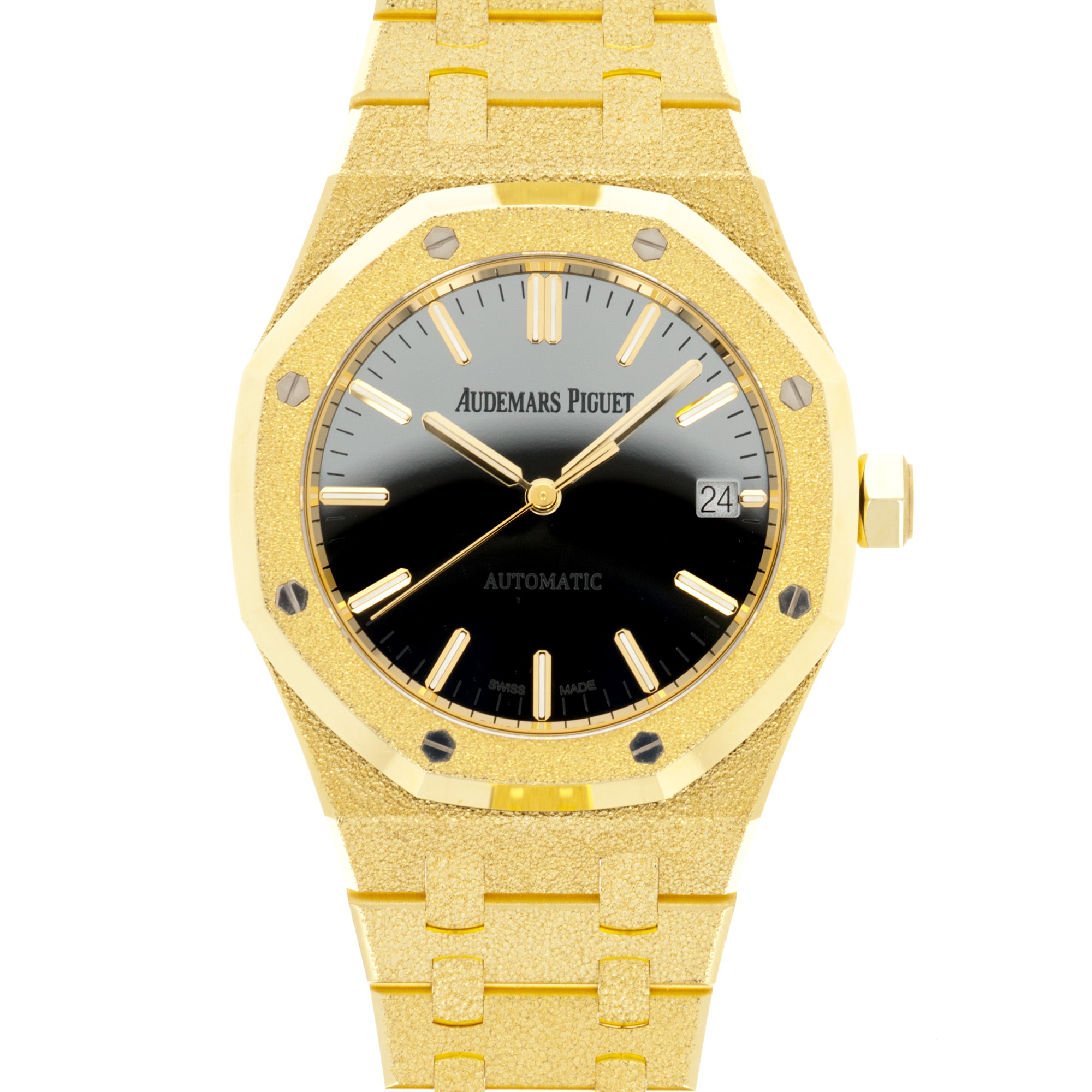 Audemars Piguet - Audemars Piguet Frosted Yellow Gold Carolina Bucci Royal Oak Ref. 15454 - The Keystone Watches