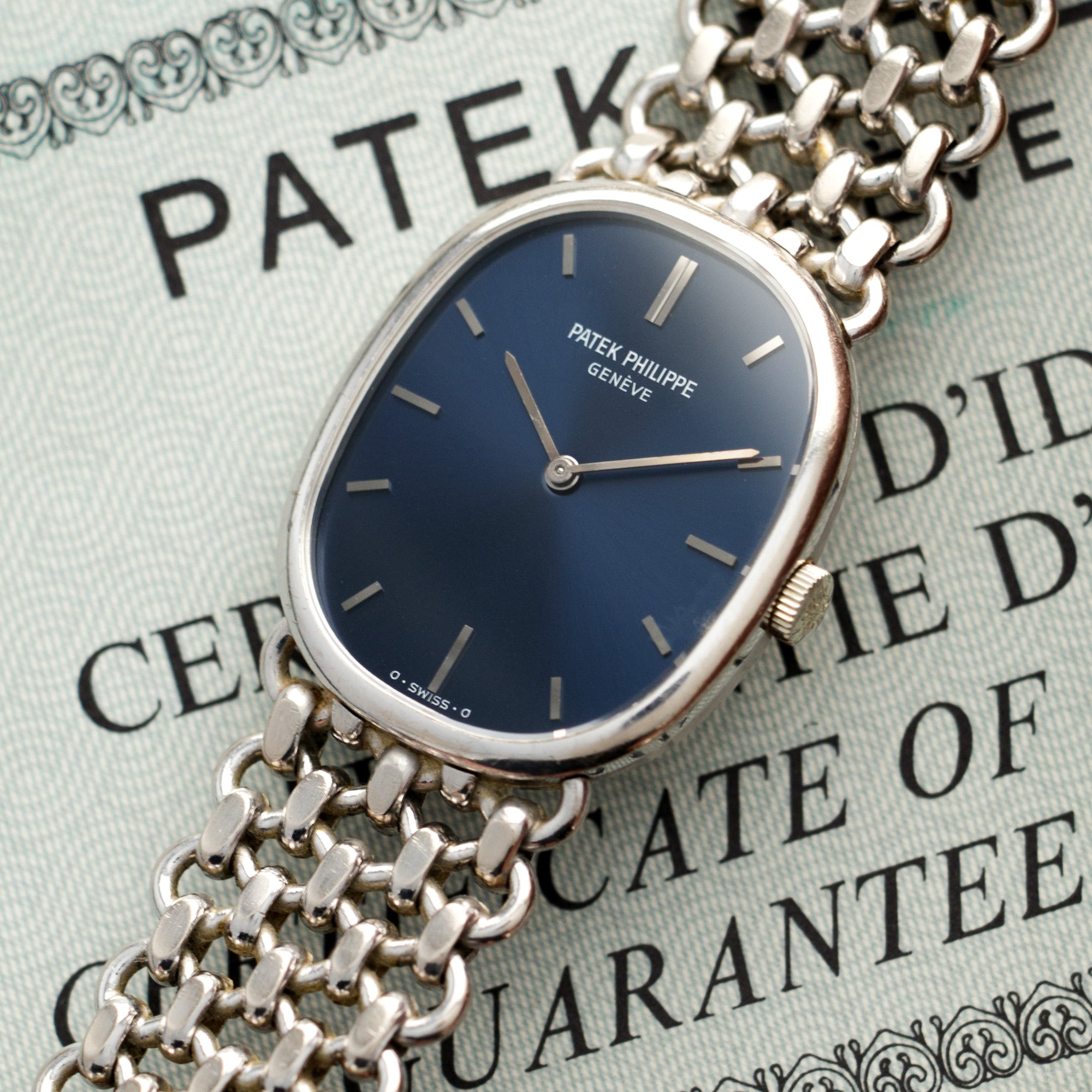 Patek Philippe - Patek Philippe White Gold Ellipse Watch Ref. 3648 - The Keystone Watches