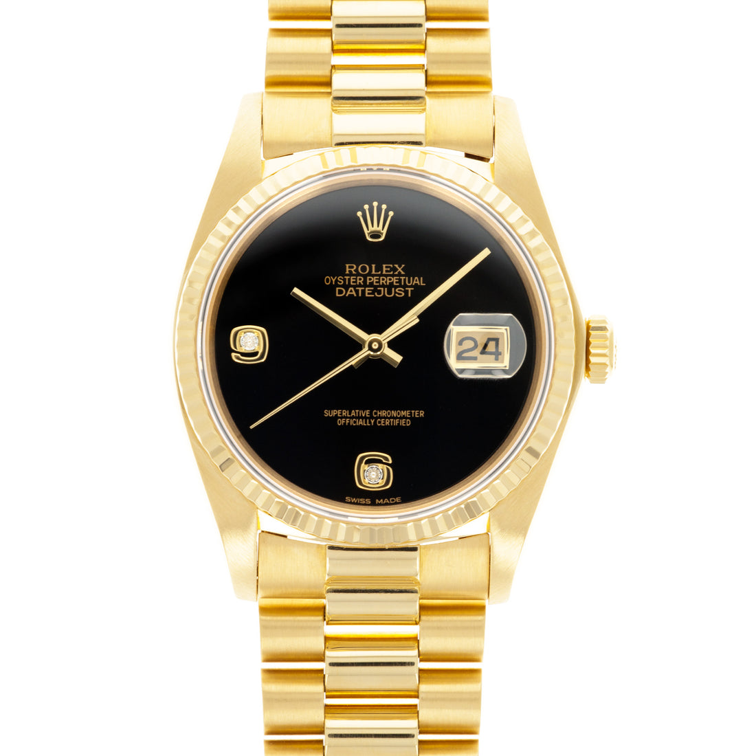 Rolex president hot sale onyx dial