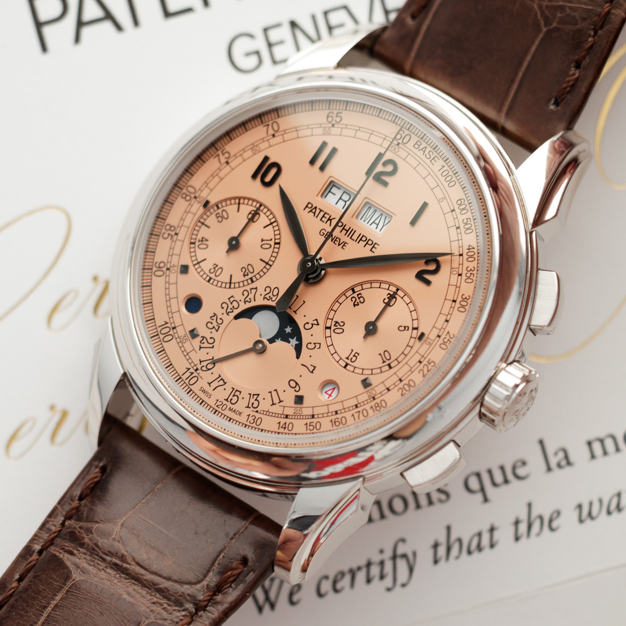 Patek Philippe - Patek Philippe Platinum Perpetual Calendar Chrono Watch Ref. 5270 - The Keystone Watches