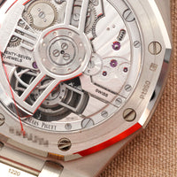 Audemars Piguet Platinum Royal Oak Tourbillon Watch Ref. 26535PT with Baguette Diamonds