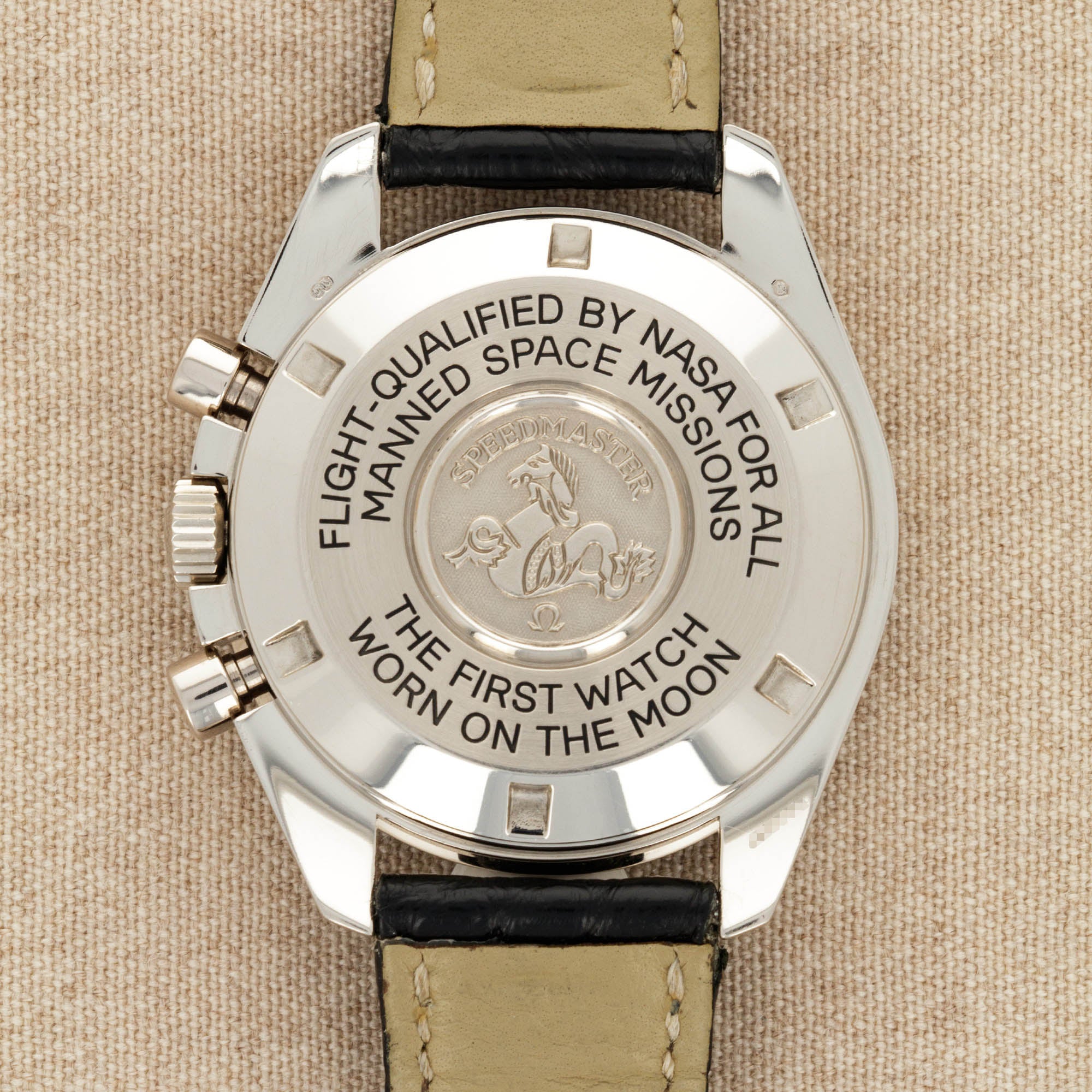 Omega - Omega White Gold Speedmaster Moonphase Ref. 3689.30.31 - The Keystone Watches