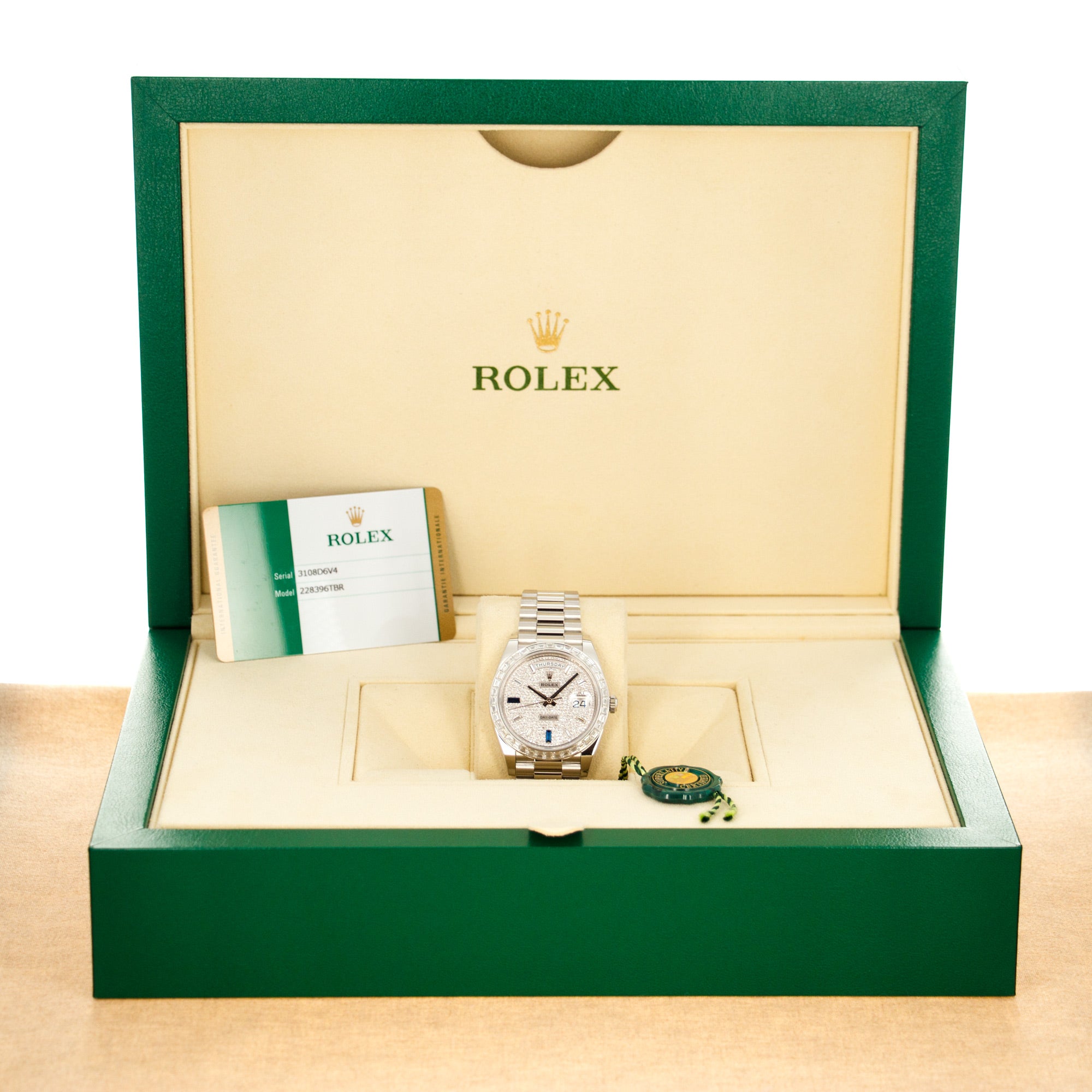 Rolex - Rolex Platinum Day-Date Diamond Watch Ref. 228396 - The Keystone Watches