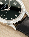 Patek Philippe - Patek Philippe Platinum Calatrava Watch Ref. 5298 with Baguette Diamonds - The Keystone Watches