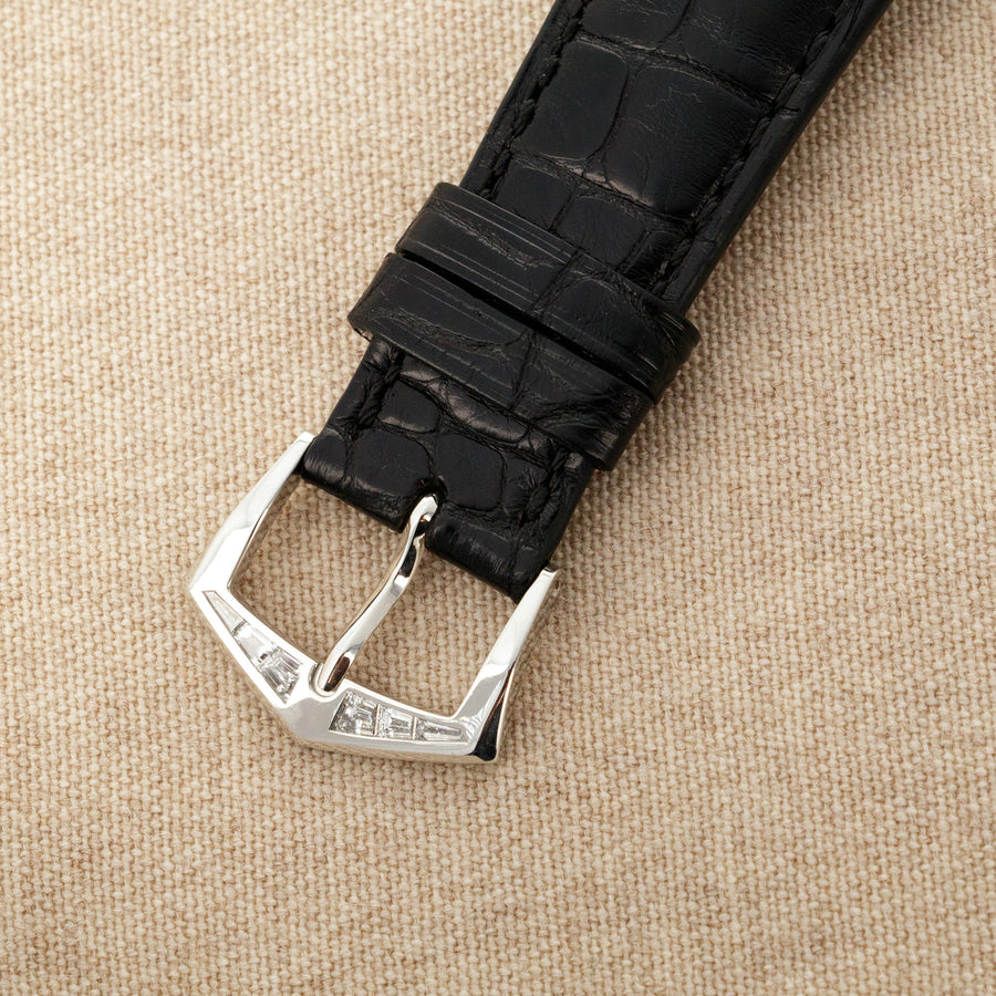 Patek Philippe Platinum Calatrava Watch Ref. 5298 with Baguette Diamonds