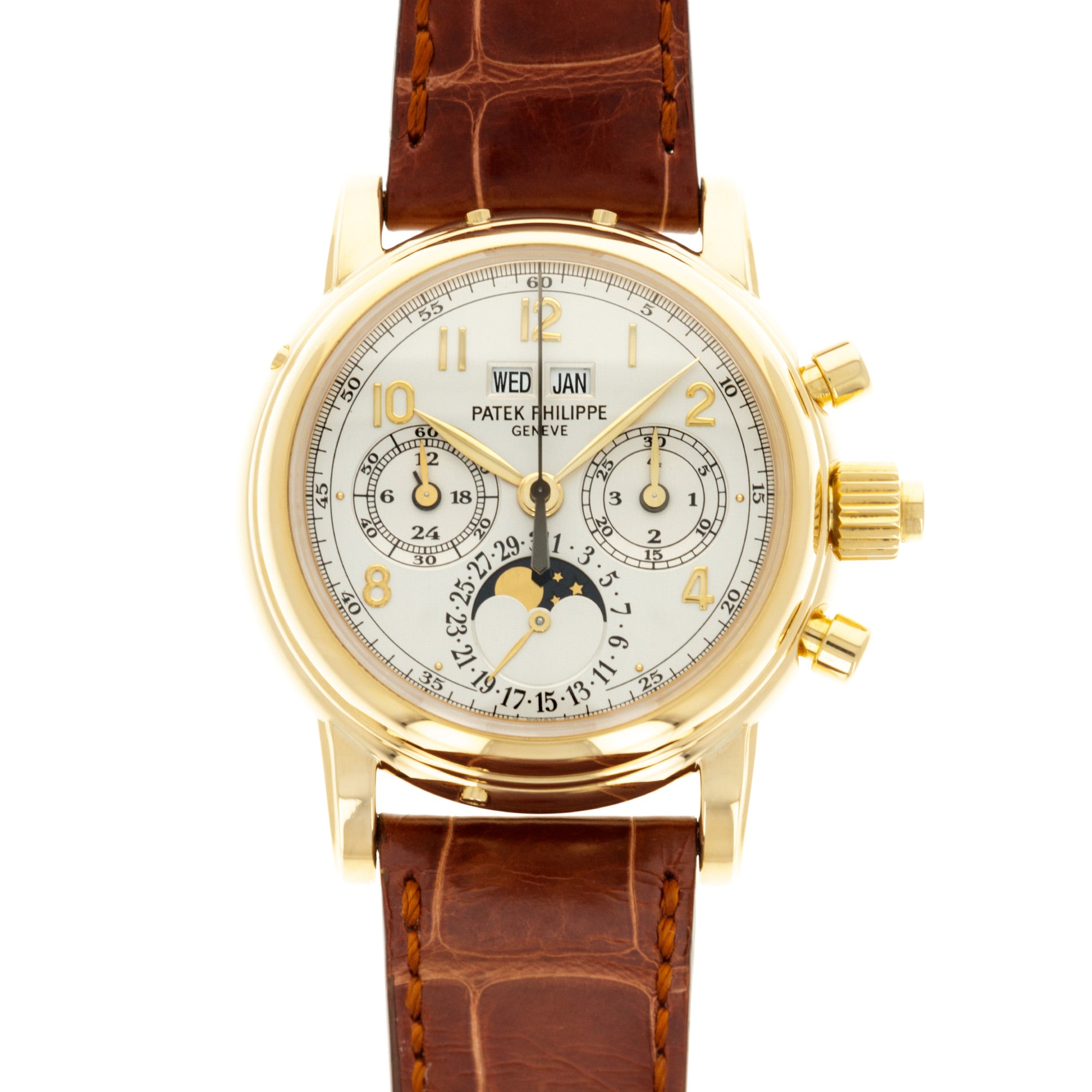 Patek Philippe - Patek Philippe Yellow Gold Split Seconds Perpetual Watch Ref. 5004 - The Keystone Watches