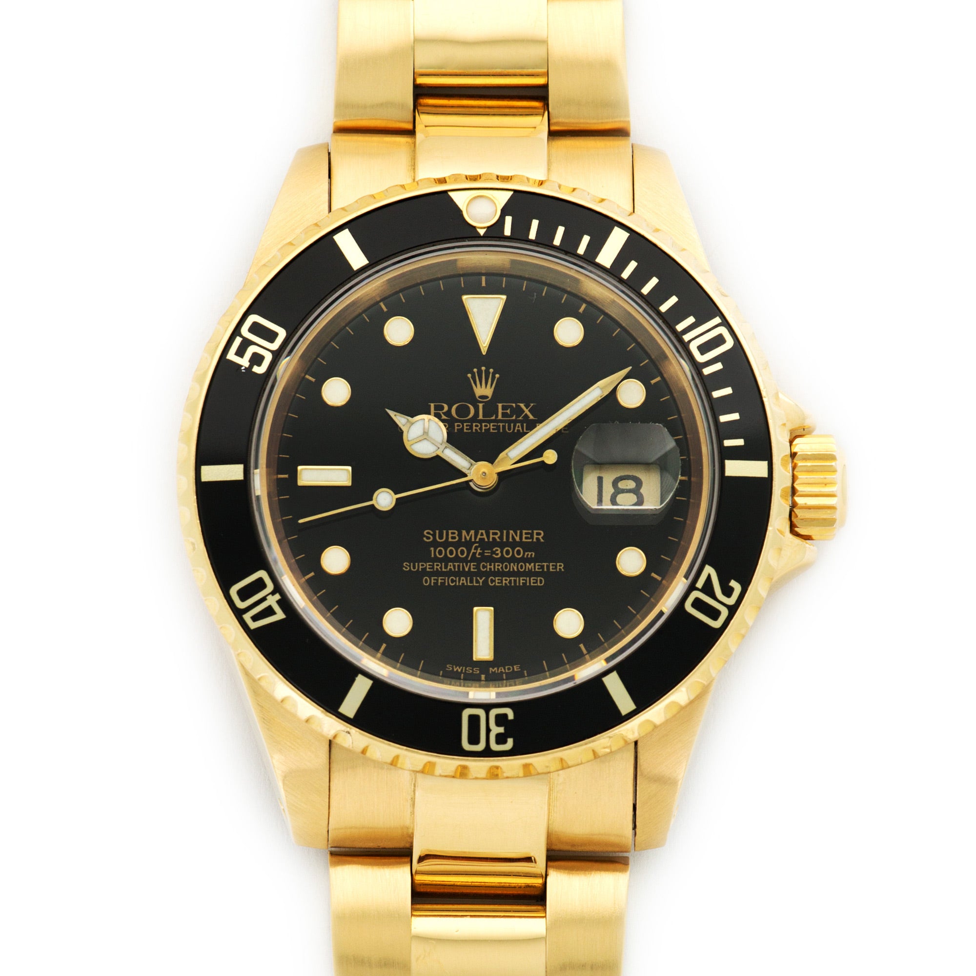 Rolex - Rolex Yellow Gold Submariner Watch Ref. 16618 - The Keystone Watches