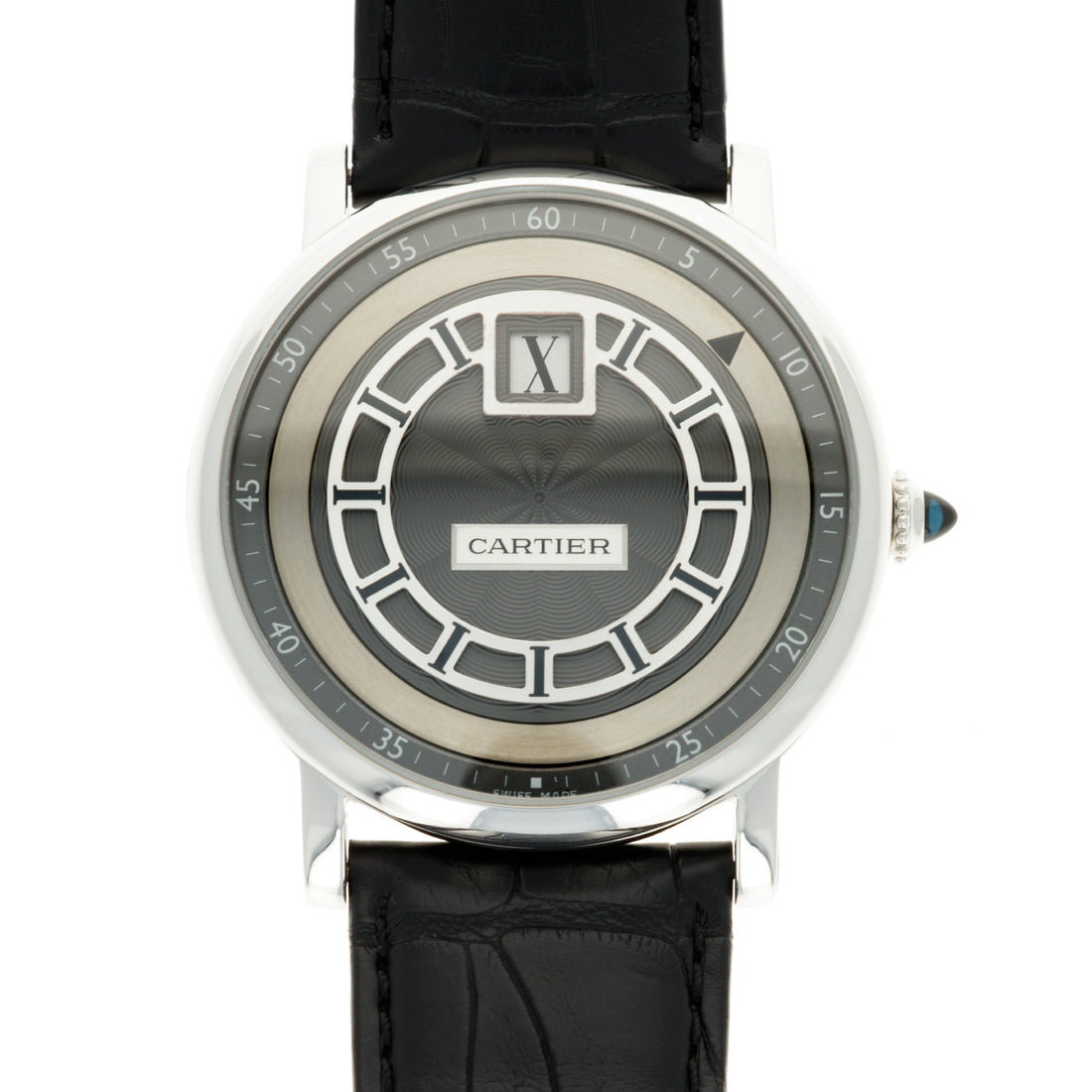 Cartier White Gold Rotonde Jumping Hour Ref. W1553851
