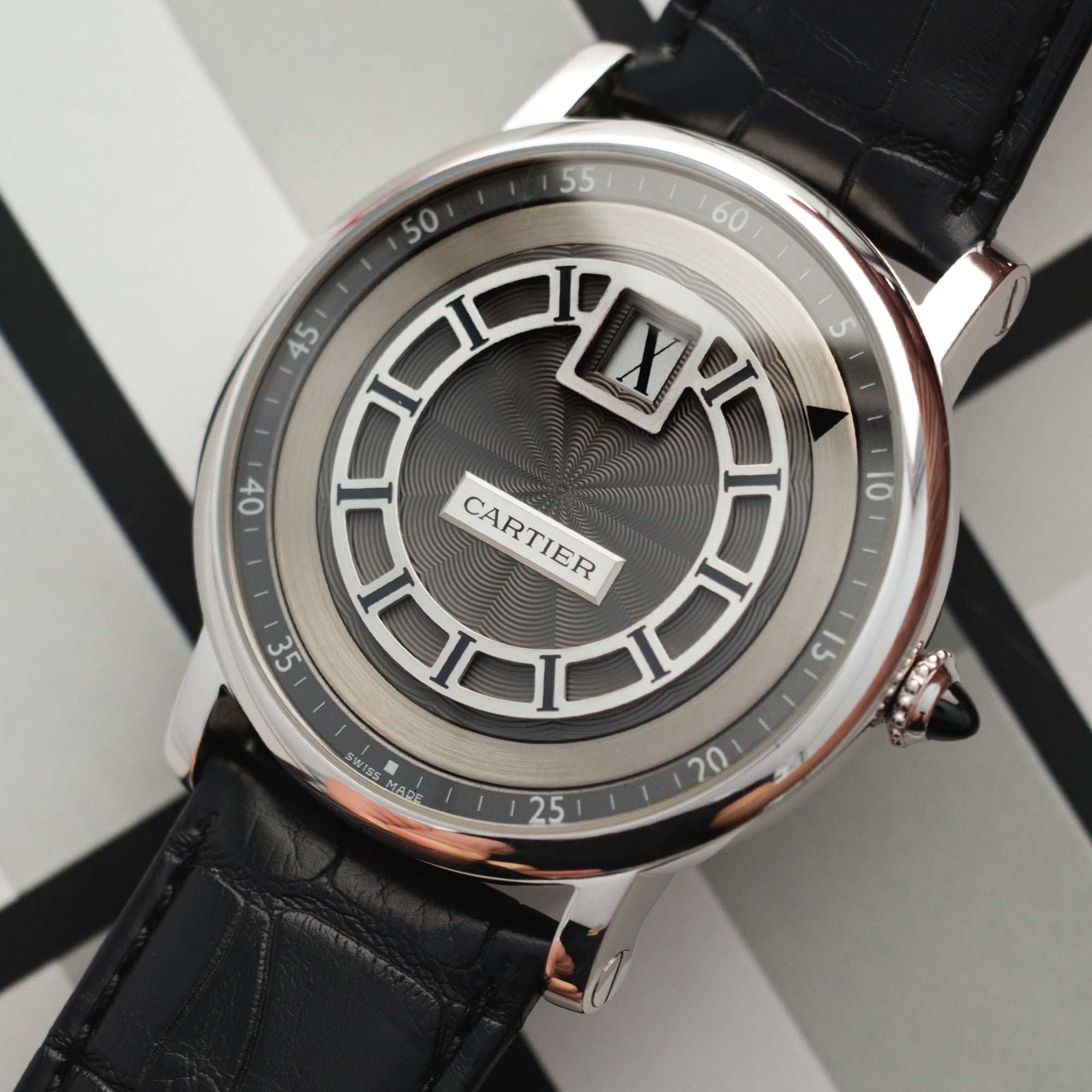 Cartier - Cartier White Gold Rotonde Jumping Hour Ref. W1553851 - The Keystone Watches