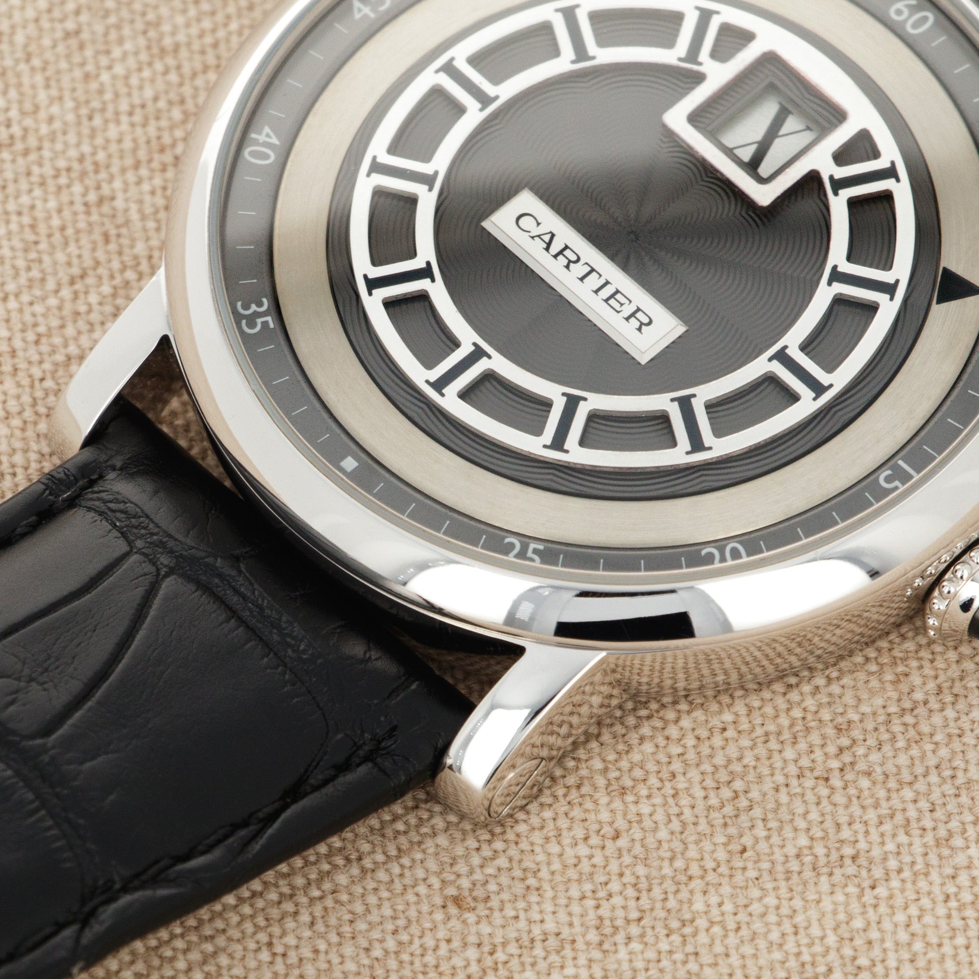 Cartier - Cartier White Gold Rotonde Jumping Hour Ref. W1553851 - The Keystone Watches