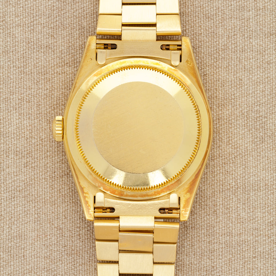 Rolex Yellow Gold Day-Date Watch Ref. 18238 with Mother of Pearl and Ruby Dial
