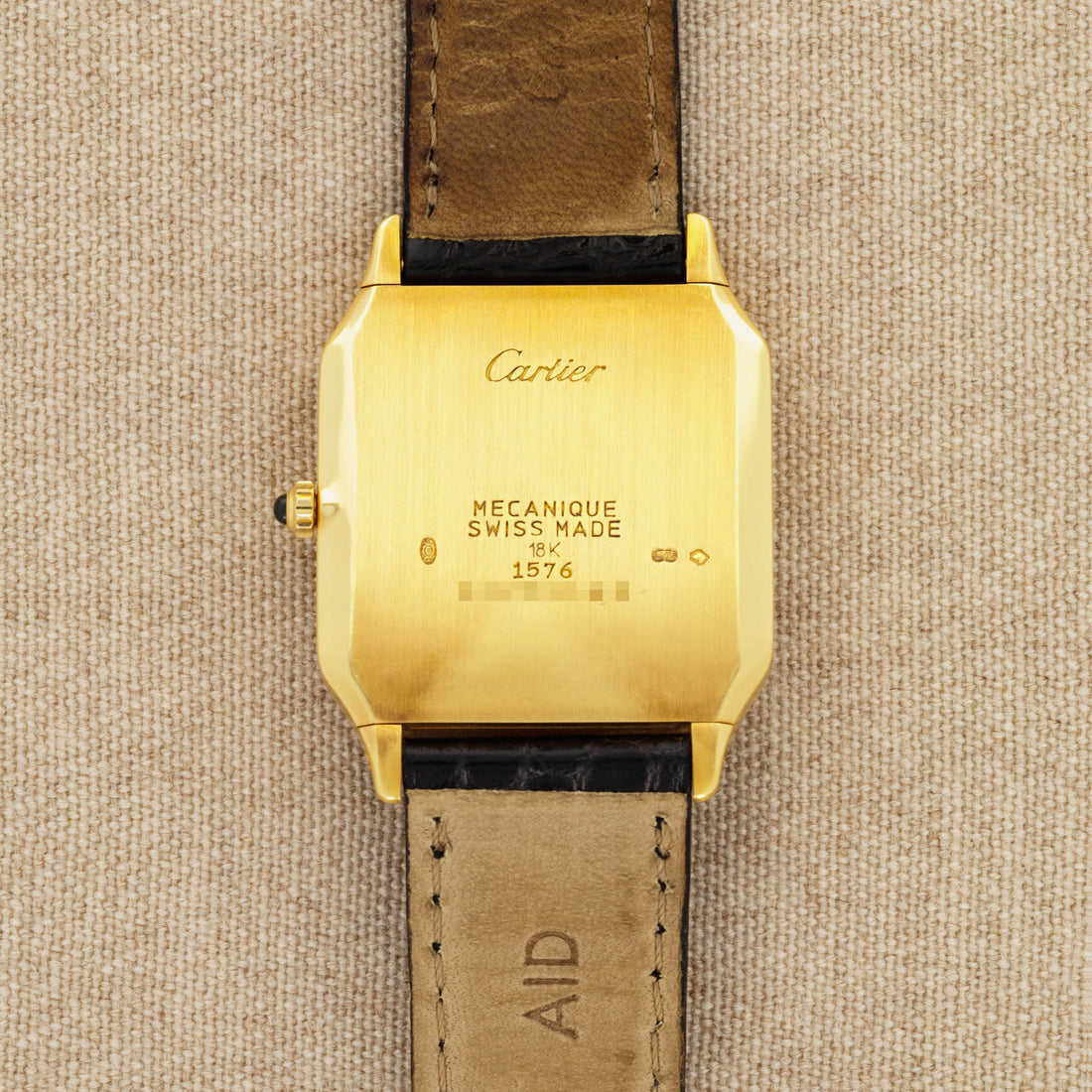 Cartier Yellow Gold Santos Dumont Ref. 1576