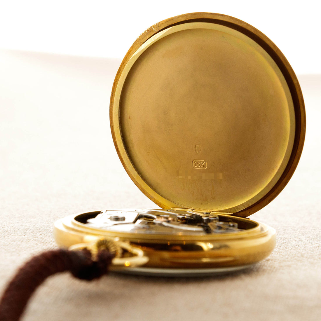 Patek Philippe Yellow Gold Pocket Watch with Original Paperwork