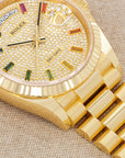 Rolex - Rolex Yellow Gold Day-Date Rainbow Watch Ref. 128238 - The Keystone Watches