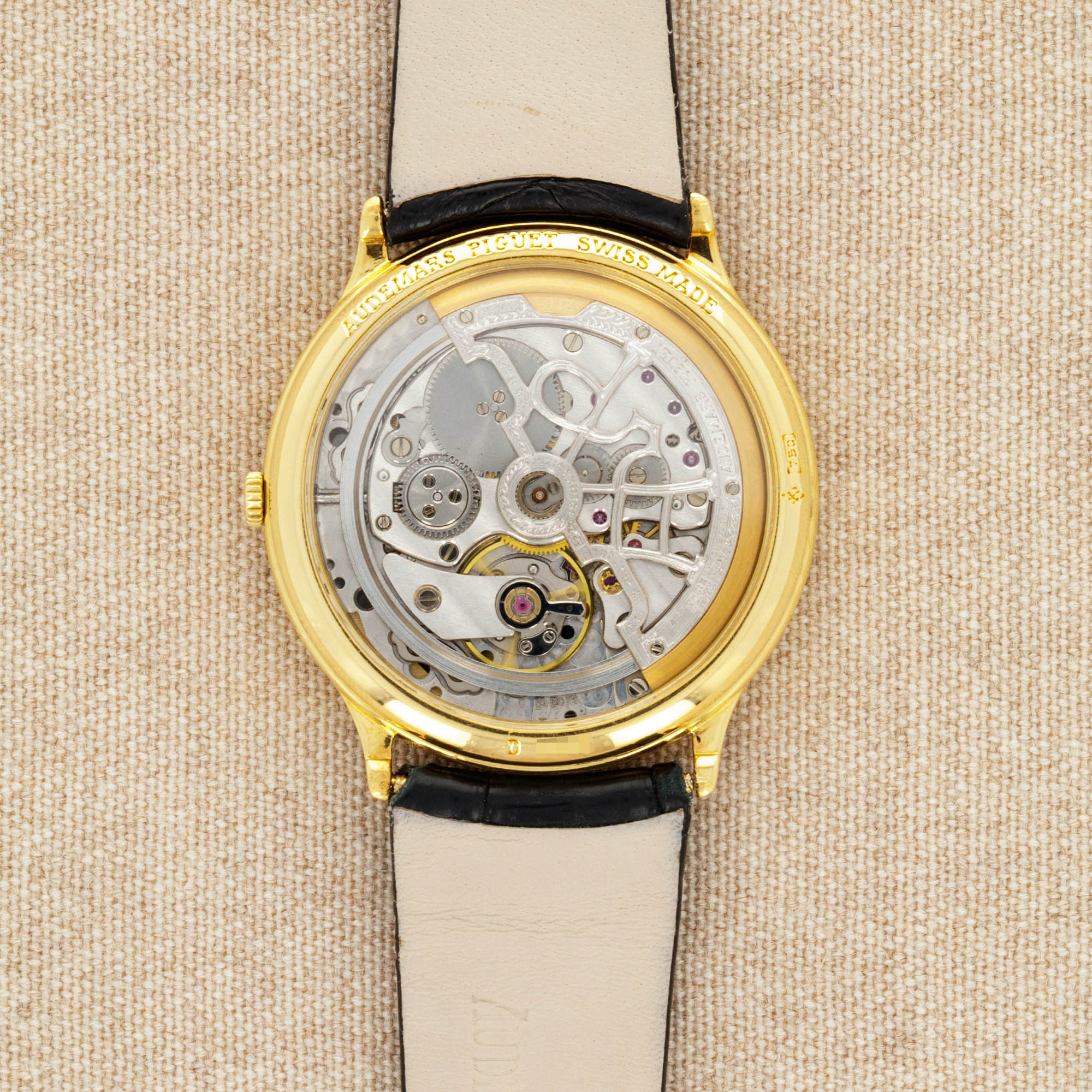 Audemars Piguet - Audemars Piguet Yellow Gold Watch Ref. 14677 with Skeletonized Le Mans Ferrari Dial - The Keystone Watches