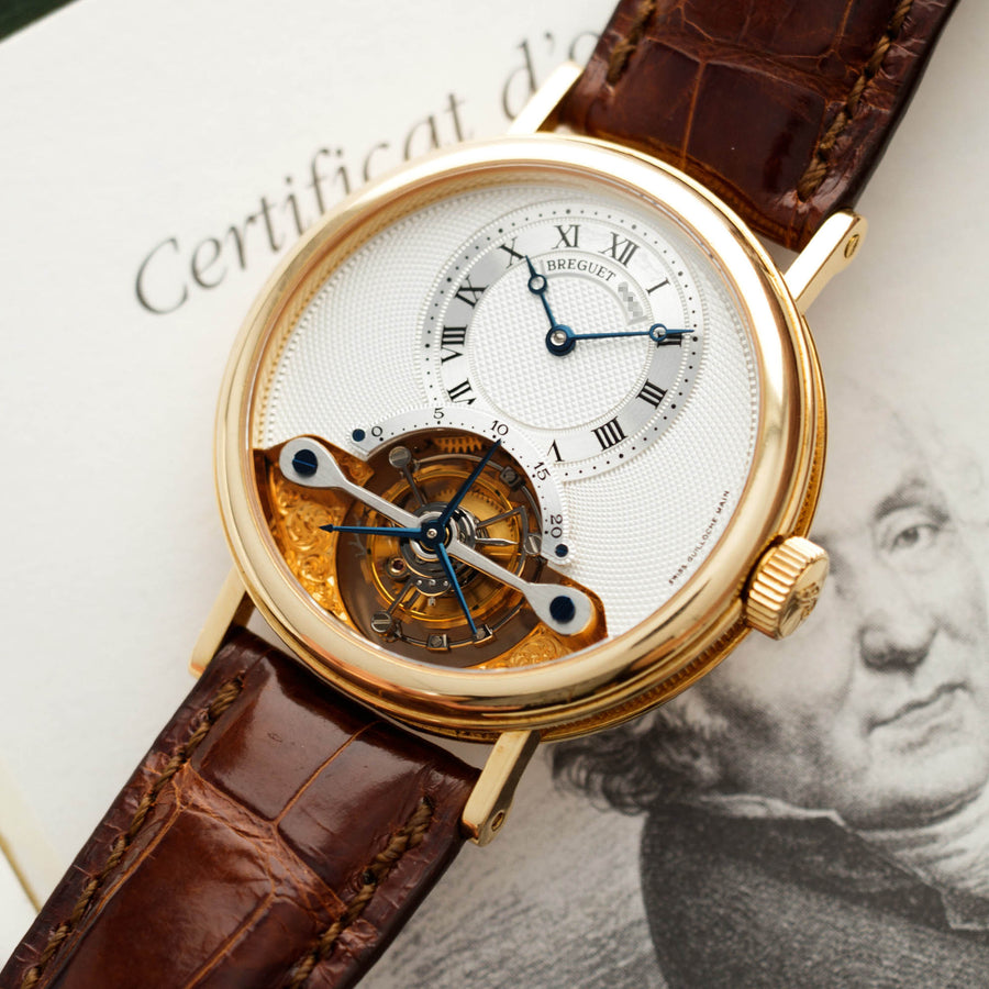 Breguet Yellow Gold Classique Complications Tourbillon Watch Ref. 3357