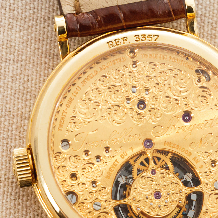 Breguet Yellow Gold Classique Complications Tourbillon Watch Ref. 3357