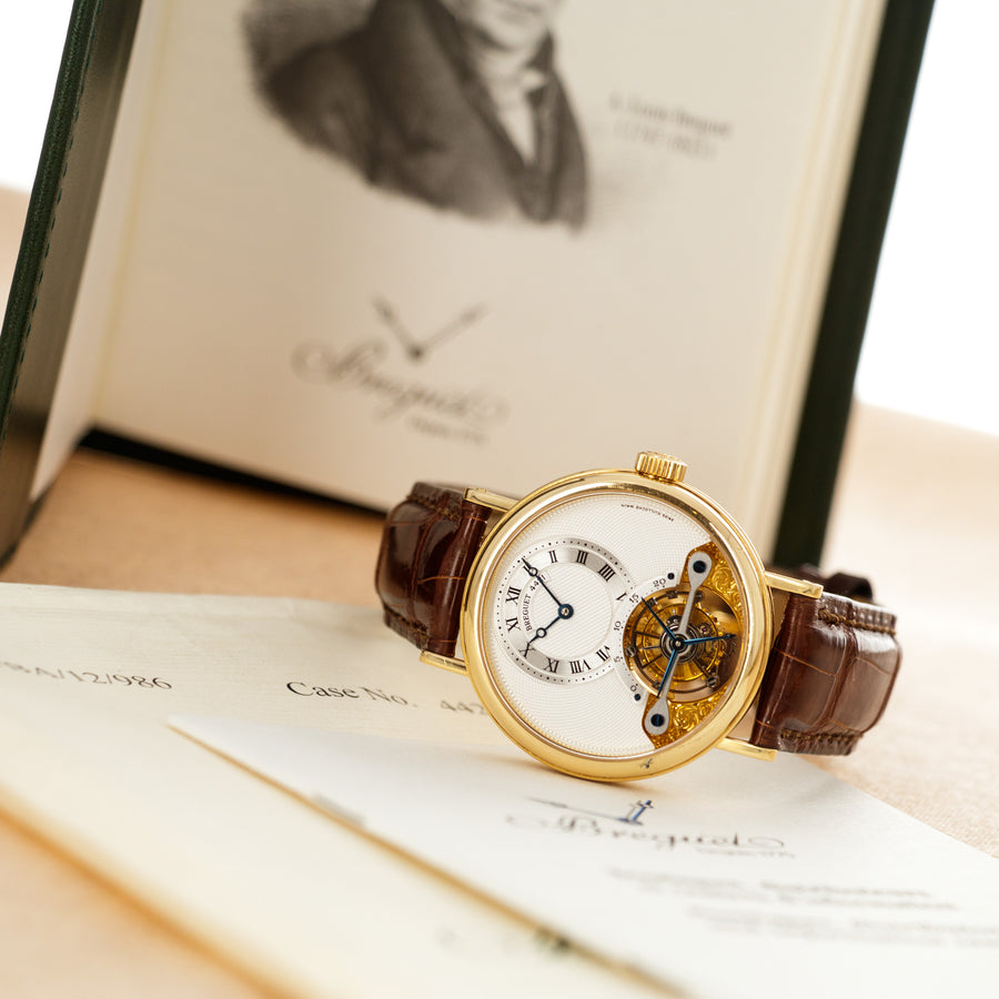 Breguet Yellow Gold Classique Complications Tourbillon Watch Ref. 3357