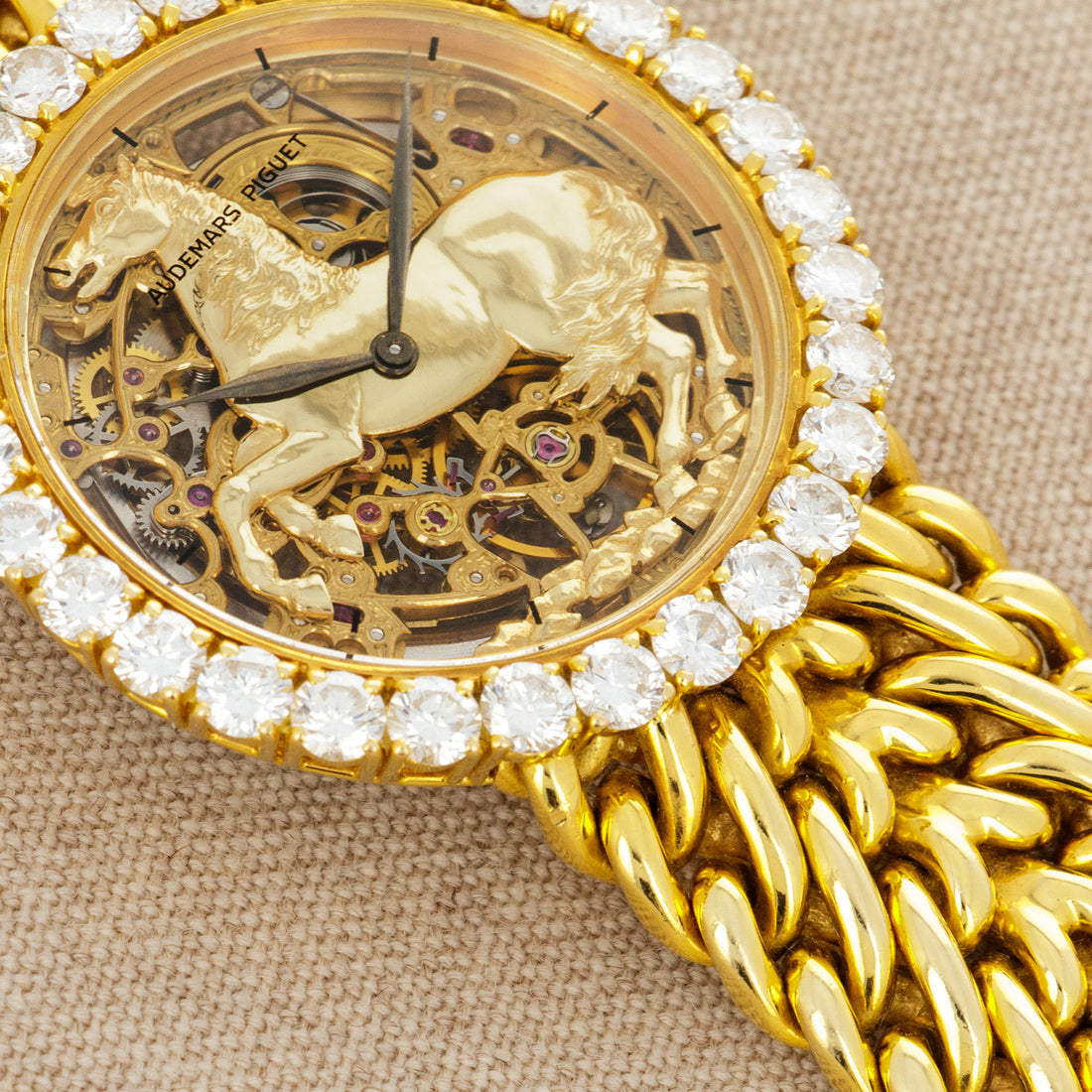 Audemars Piguet Yellow Gold Equine Skeleton Watch